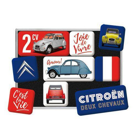 Magnes zestaw 9 szt Citroen 2CV C`est